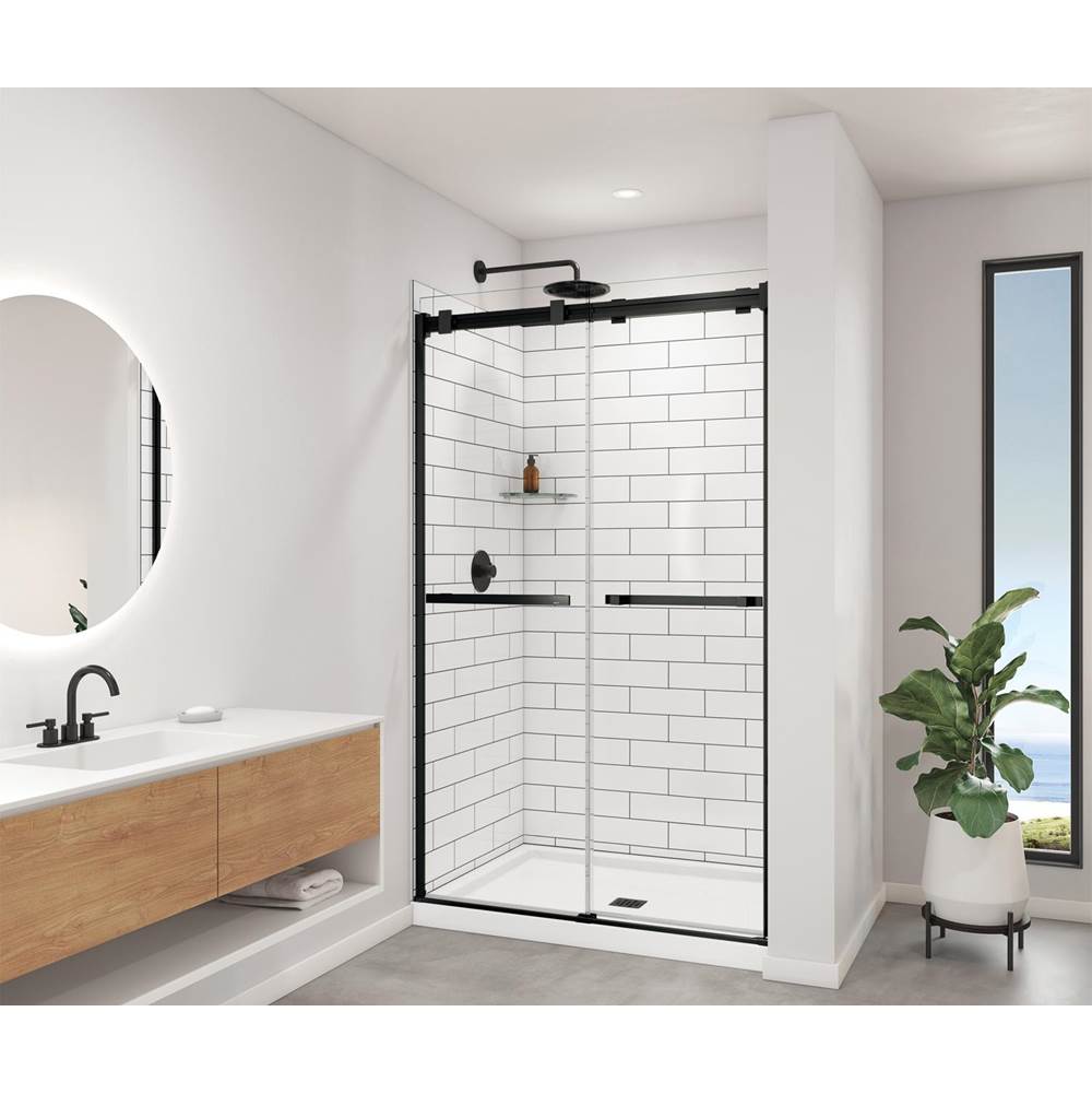 Utile 4836 Composite Direct-to-Stud Three-Piece Alcove Shower Wall Kit in Metro Tux