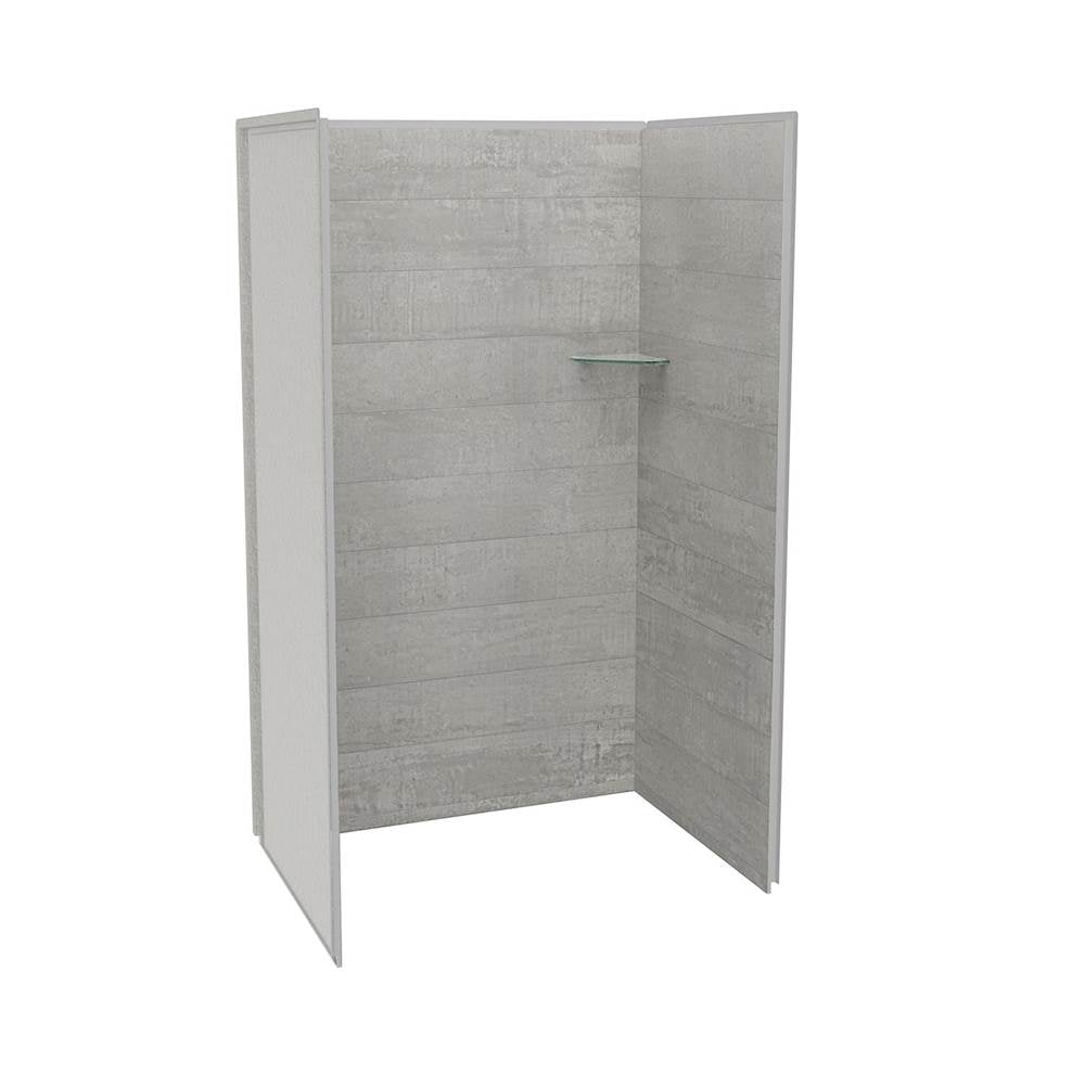 Maax - Utile 4836 Composite Direct-to-Stud Three-Piece Alcove Shower Wall Kit in Factory Rough Vapor - Vapor