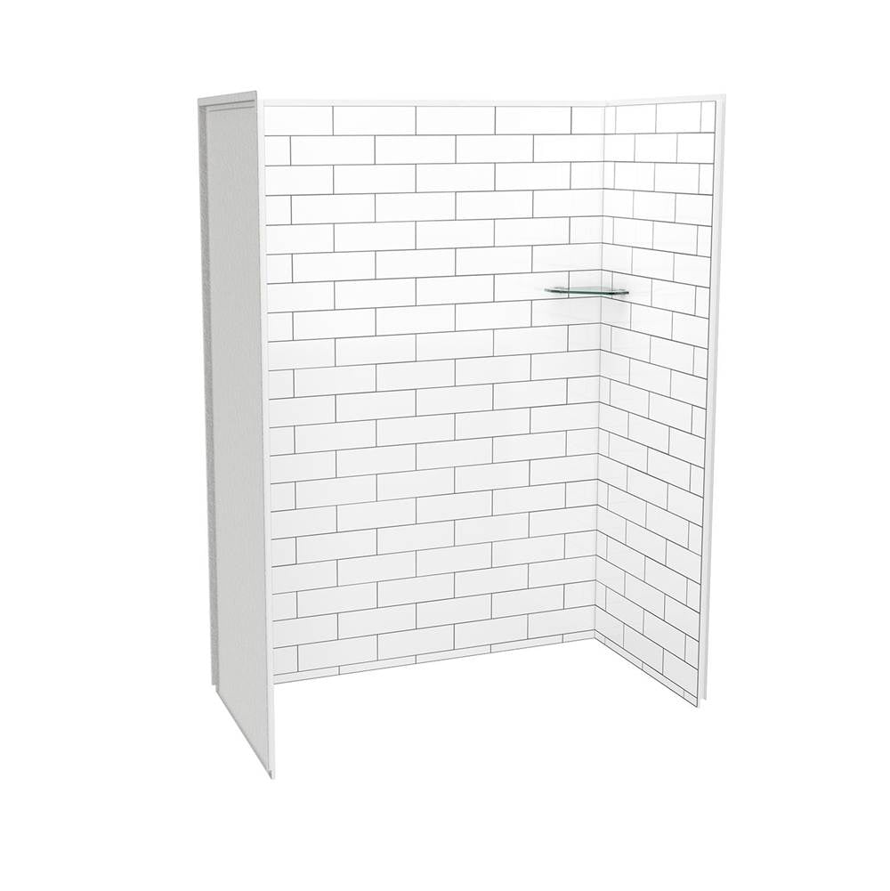 Maax - Utile 6036 Composite Direct-to-Stud Three-Piece Alcove Shower Wall Kit in Metro Tux - Tux
