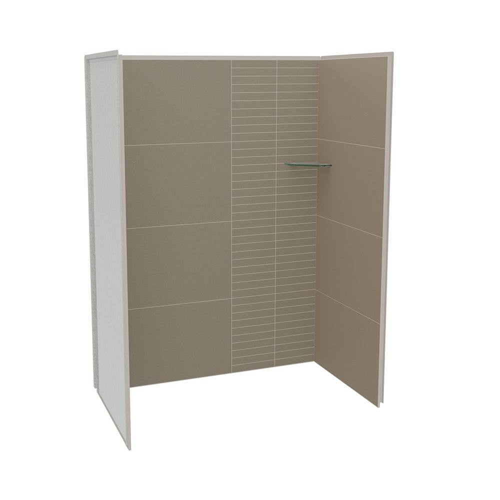 Maax - Utile 6036 Composite Direct-to-Stud Three-Piece Alcove Shower Wall Kit in Erosion Taupe - Taupe