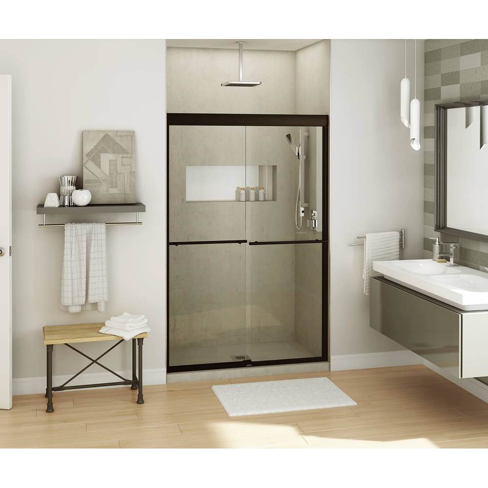 Kameleon SC 43-47 x 71 in. 8 mm Bypass Shower Door for Alcove Installation with Clear glass in Dark Bronze
