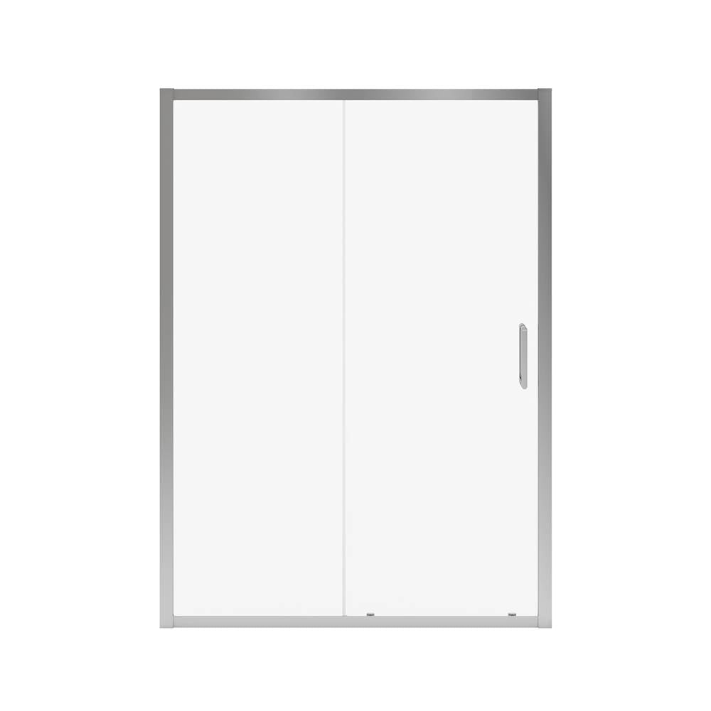 Connect Pro 55.5-57 x 76 in. 6mm Sliding Shower Door for Alcove Installation with Clear glass in Chrome