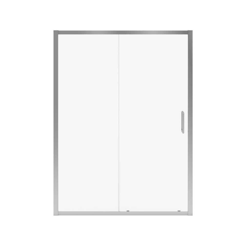 Connect Pro 57-58.5 x 76 in. 6mm Sliding Shower Door for Alcove Installation with Clear glass in Chrome