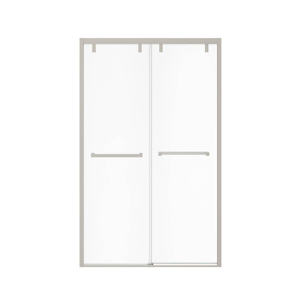Uptown 44-47 x 76 in. 8 mm Bypass Shower Door for Alcove Installation with Clear glass in Brushed Nickel