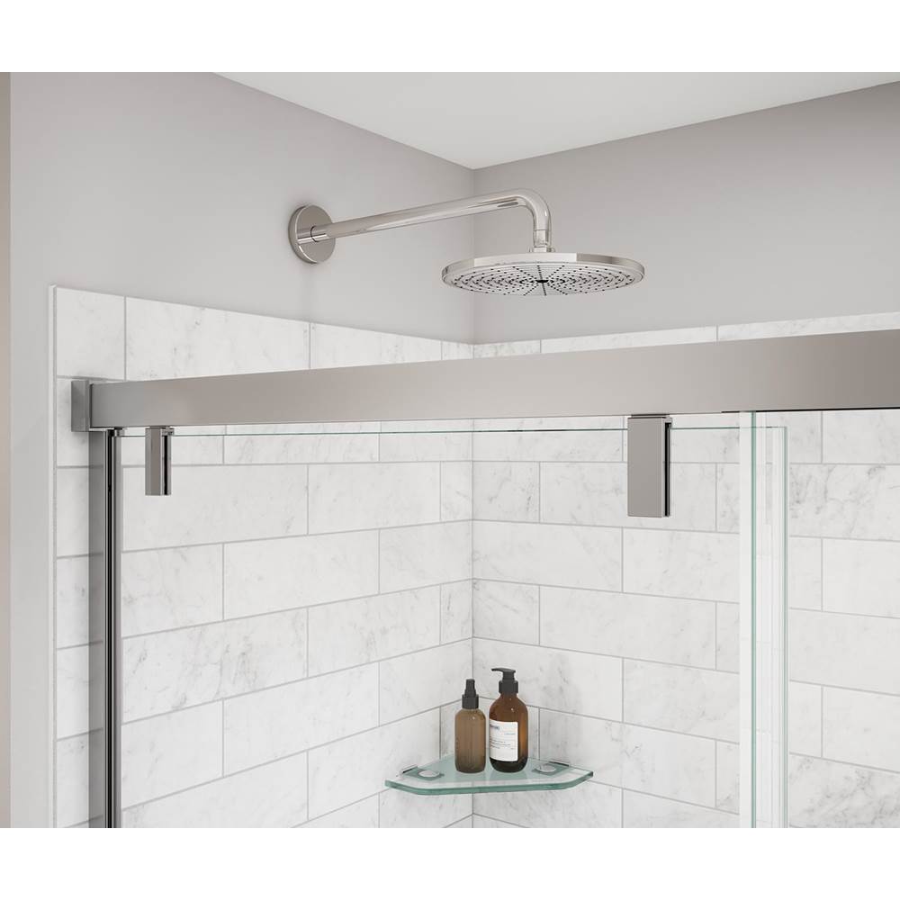 Uptown 44-47 x 76 in. 8 mm Sliding Shower Door for Alcove Installation with Clear glass in Chrome