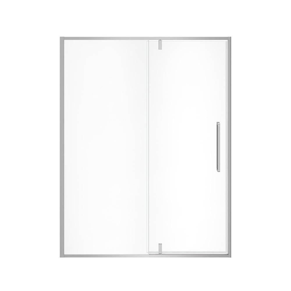 Uptown 57-59 x 76 in. 8 mm Pivot Shower Door for Alcove Installation with Clear glass in Chrome