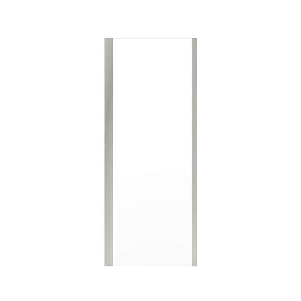 Uptown Return Panel for 36 in. Base with Clear glass in Brushed Nickel