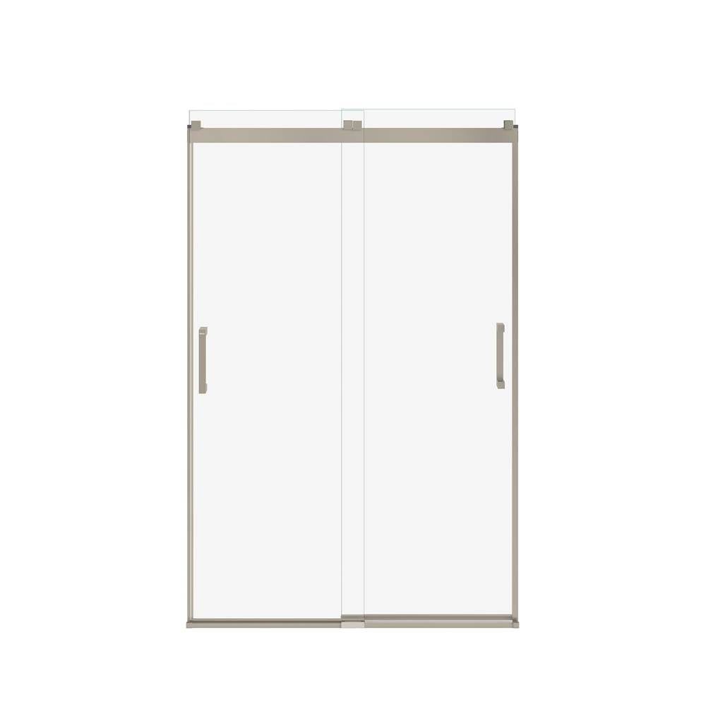 Revelation Square 44-47 x 70.5-73 in. 6 mm Bypass Shower Door for Alcove Installation with Clear glass in Brushed Nickel