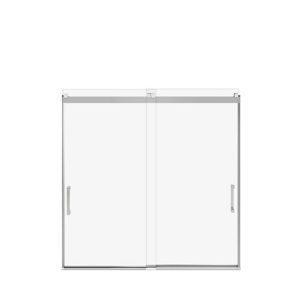 Revelation Square 56-59 x 56.75-59.25 in. 6 mm Bypass Tub Door for Alcove Installation with Clear glass in Chrome
