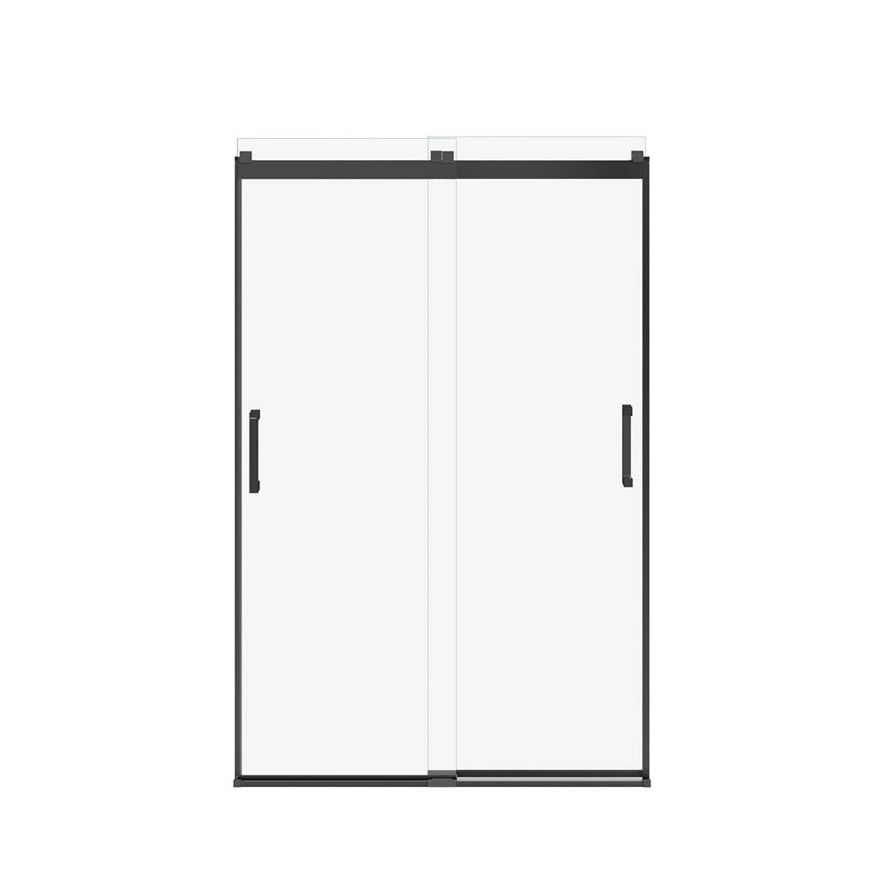 Revelation Square 44-47 x 70.5-73 in. 8mm Bypass Shower Door for Alcove Installation with Clear glass in Matte Black