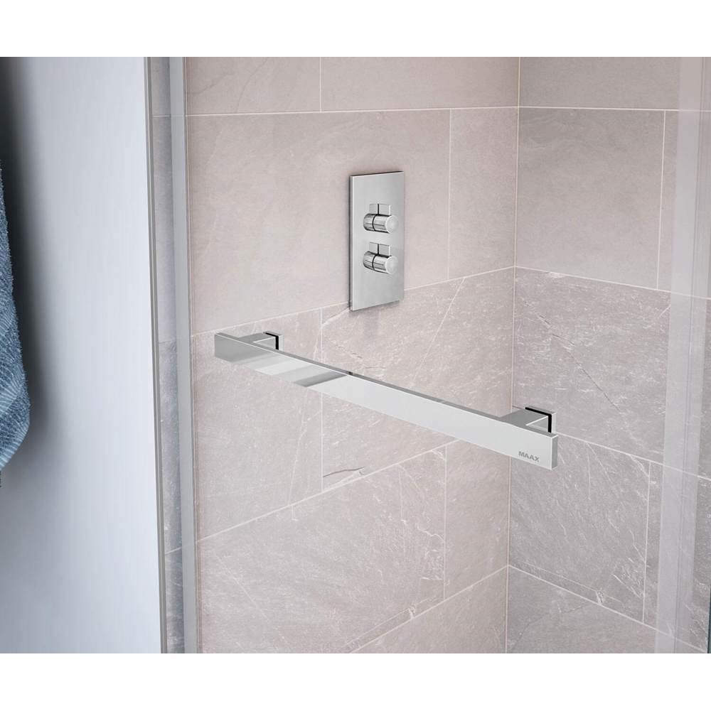 Duel 44-47 x 70.5-74 in. 8 mm Bypass Shower Door for Alcove Installation with Clear glass in Chrome