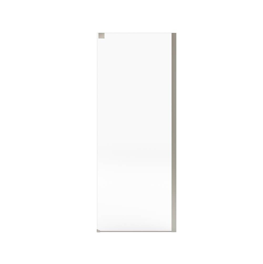 Incognito 76 Return Panel for 32 in. Base with Clear glass in Brushed Nickel