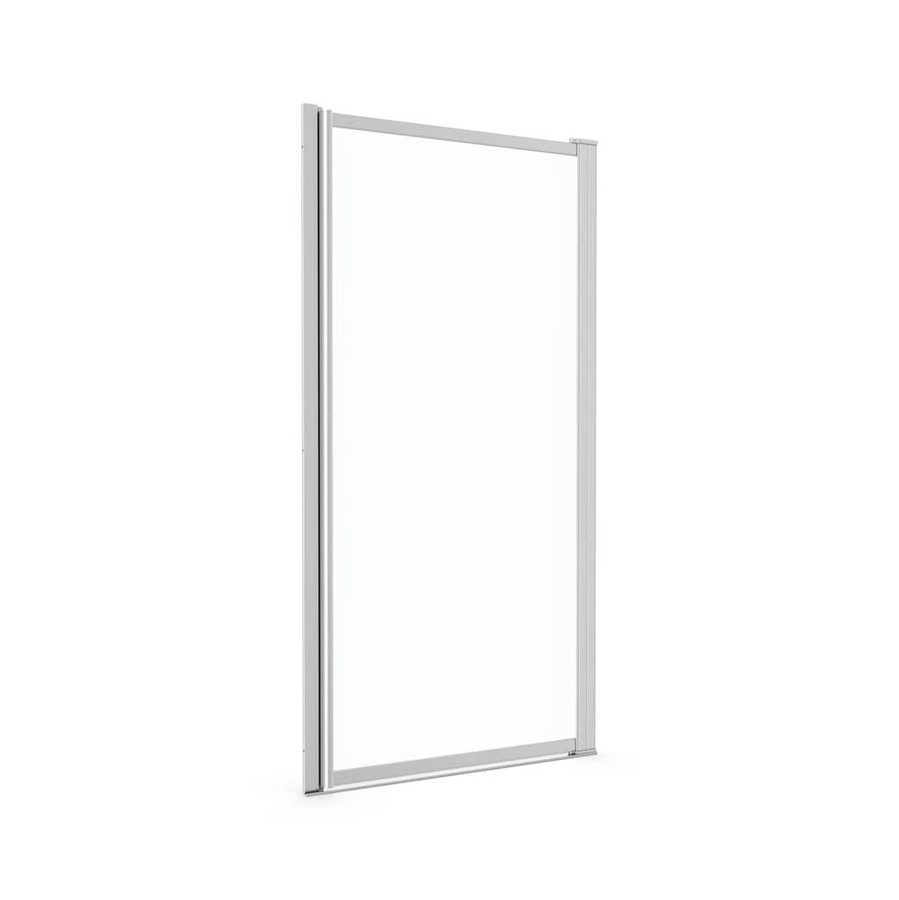 Pivolok 31-32.75 x 64.5 in. Pivot Shower Door for Alcove Installation with Clear glass in Chrome