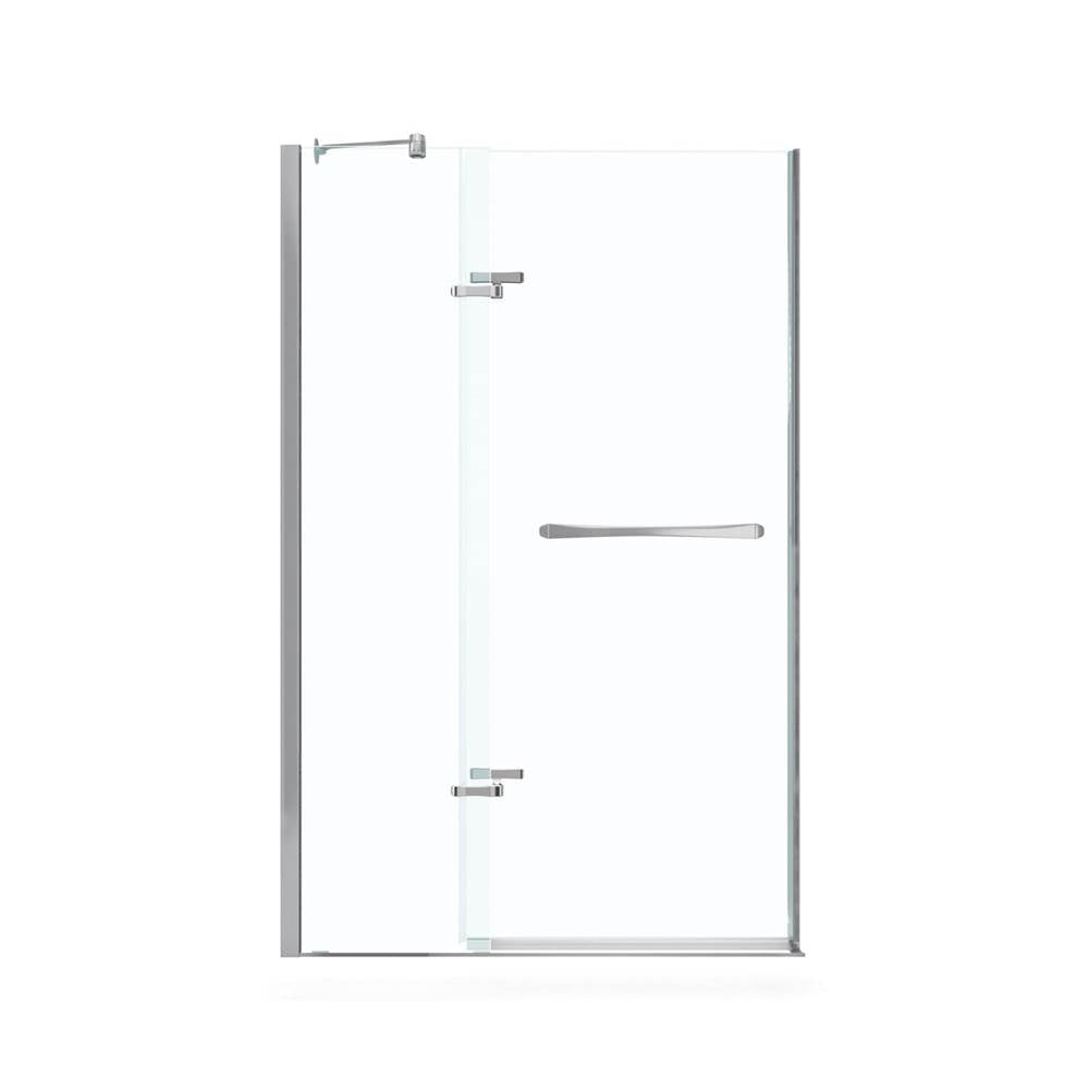 Reveal 71 51.5-54.5 x 71.5 in. 8mm Pivot Shower Door for Alcove Installation with Clear glass in Chrome