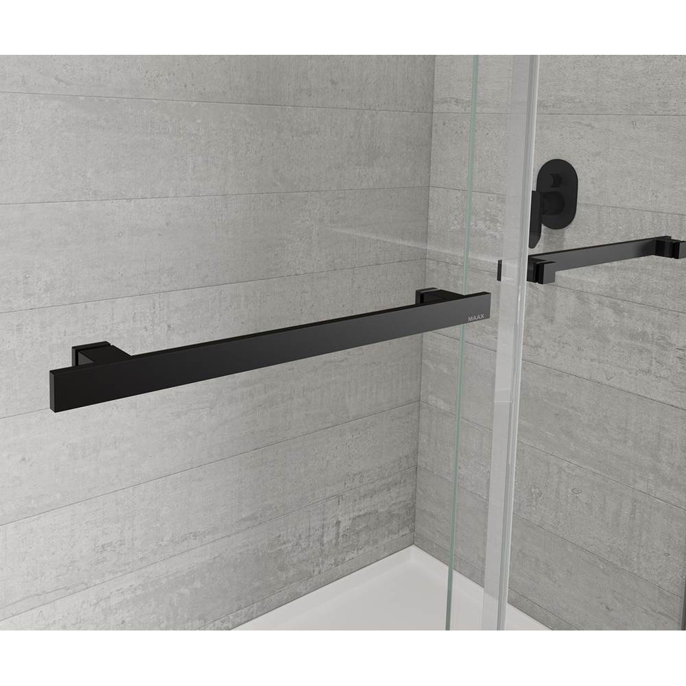 Duel Alto 56-59 X 78 in. 8mm Bypass Shower Door for Alcove Installation with GlassShield glass in Matte Black