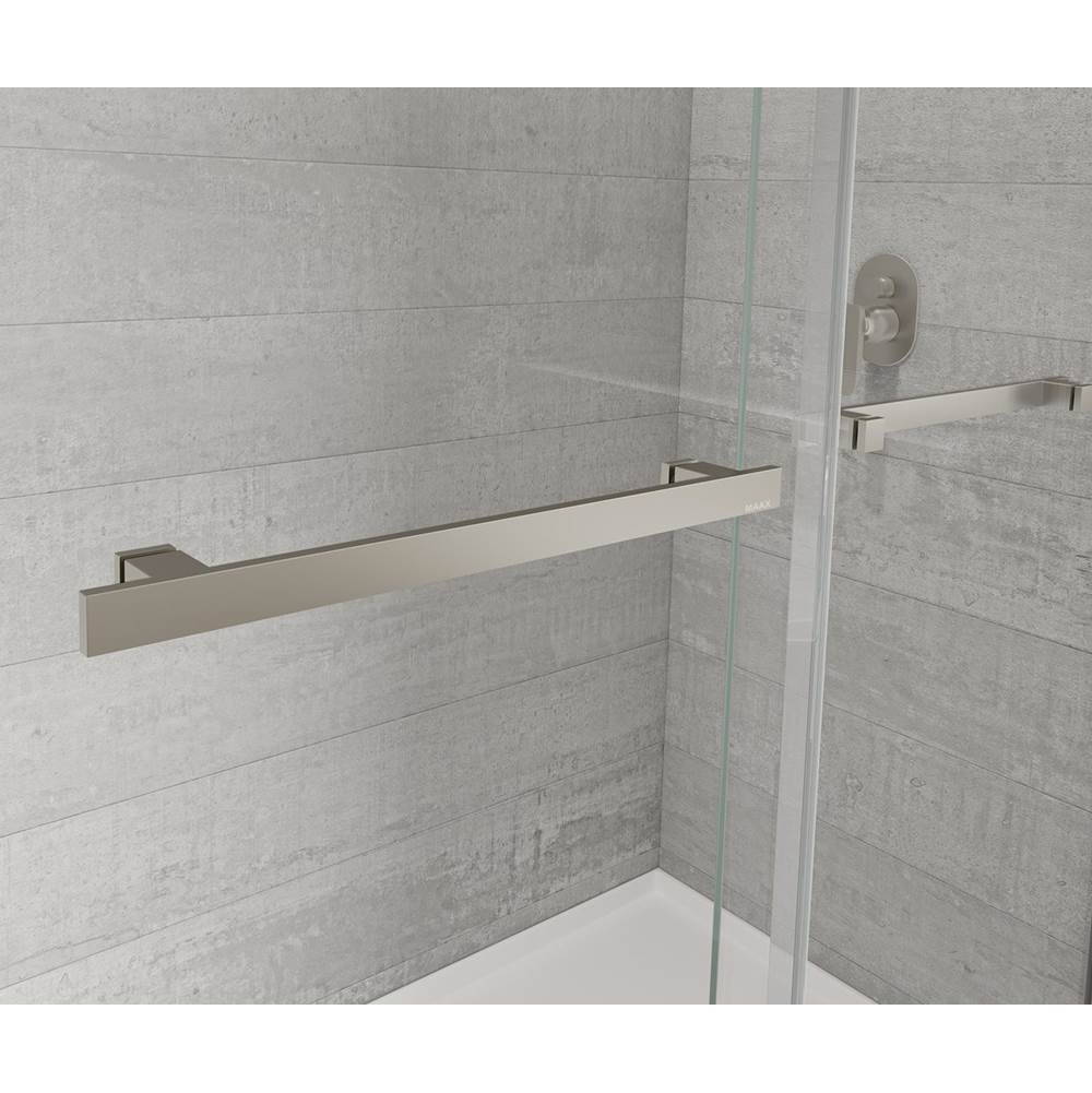 Duel Alto 44-47 X 78 in. 8mm Bypass Shower Door for Alcove Installation with GlassShield glass in Brushed Nickel