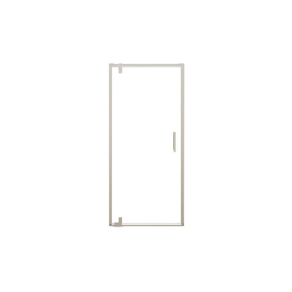 ModulR 36 x 78 in. 8 mm Pivot Shower Door for Alcove Installation with Clear glass in Brushed Nickel