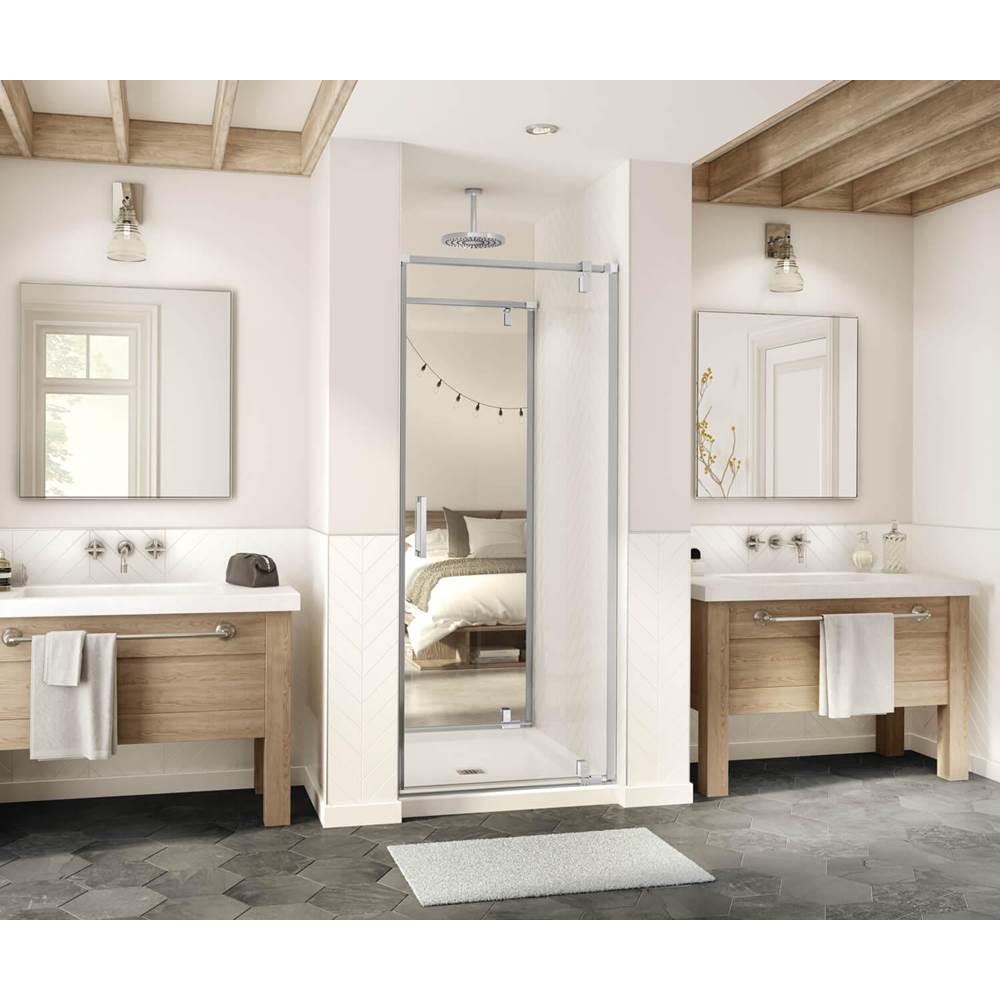Maax - ModulR 2 36 x 78 in. 8mm Pivot Shower Door for Tunnel Installation with Clear glass in Chrome