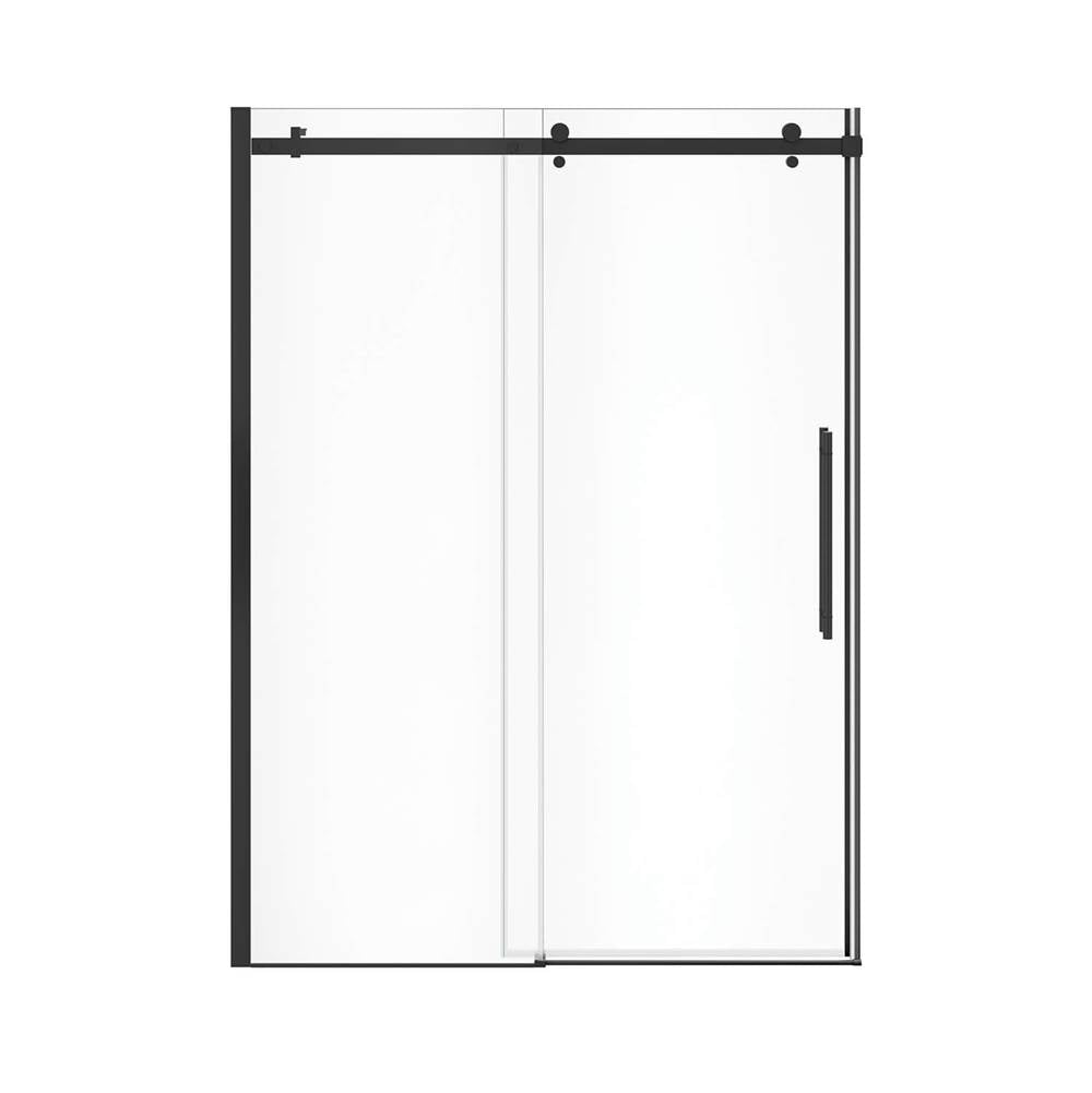 Vela 56.5-59 x 78.75 in. 8mm Sliding Shower Door for Alcove Installation with Clear glass in Matte Black