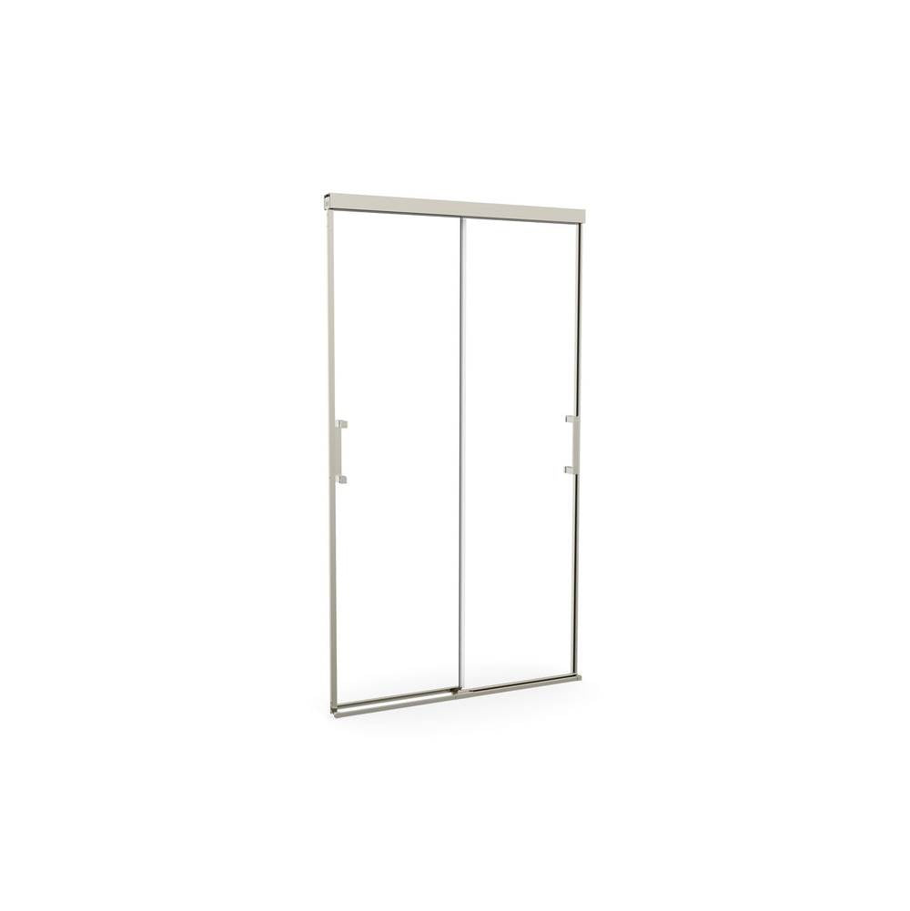 Incognito 74 39-42 x 74 in. 8mm Bypass Shower Door for Alcove Installation with Clear glass in Brushed Nickel