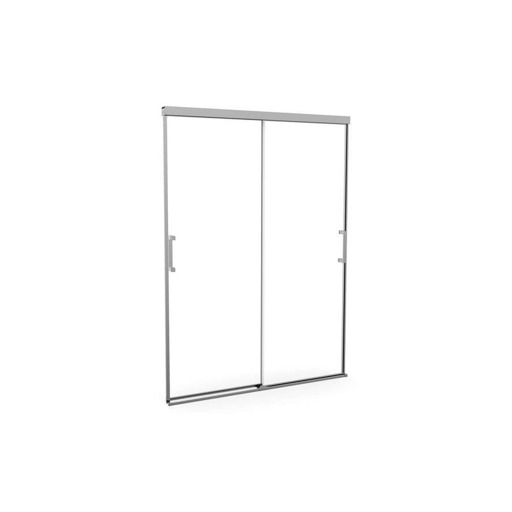 Incognito 74 51-54 x 74 in. 8mm Bypass Shower Door for Alcove Installation with Clear glass in Chrome