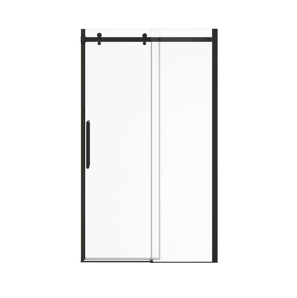 Halo Pro GS 44.5-47 x 78.75 in. 8mm Sliding Shower Door for Alcove Installation with GlassShield glass in Matte Black