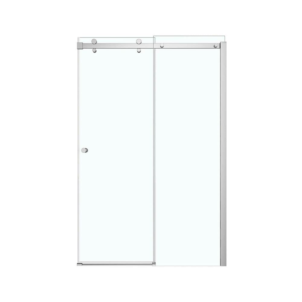 Luminescence 44.5-47 x 70.5-72 in. 6 mm Sliding Shower Door for Alcove Installation with Clear glass in Chrome