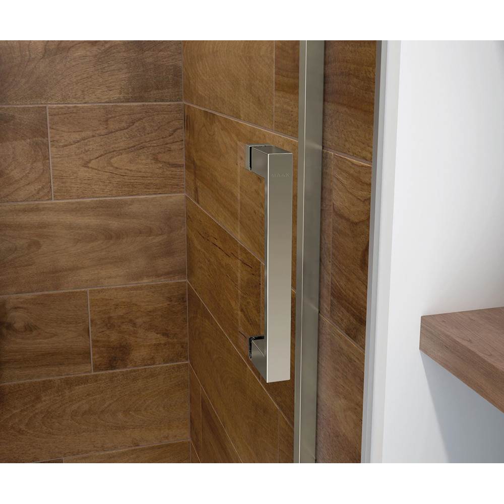 Incognito 70 56-59 x 70 1/2 in. 6mm Bypass Shower Door for Alcove Installation with Clear glass in Brushed Nickel