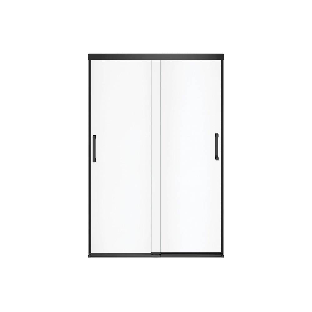 Incognito 70 44-47 x 70 1/2 in. 8mm Bypass Shower Door for Alcove Installation with Clear glass in Matte Black