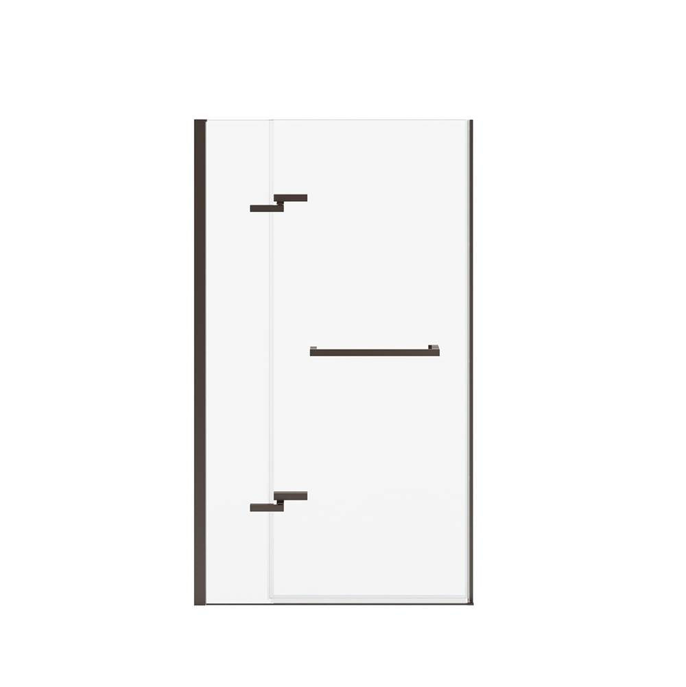 Reveal Sleek 71 38-41 x 71 1/2 in. 8 mm Pivot Shower Door for Alcove Installation with Clear glass in Dark Bronze