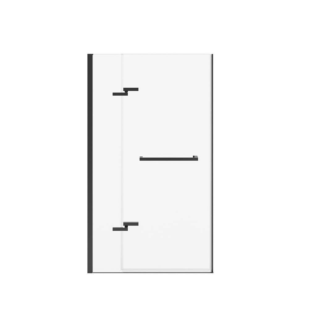 Reveal Sleek 71 38-41 x 71 1/2 in. 8mm Pivot Shower Door for Alcove Installation with Clear glass in Matte Black