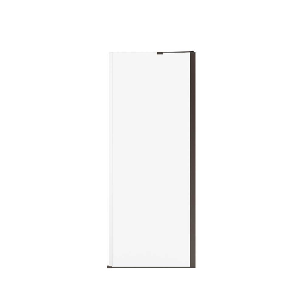 Reveal Sleek 71 Return Panel for 32 in. Base with Clear glass in Dark Bronze