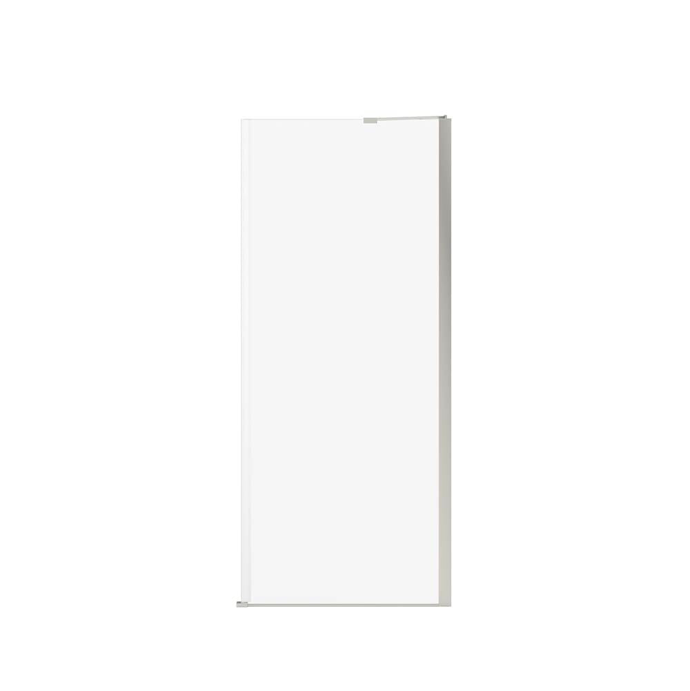 Reveal Sleek 71 Return Panel for 34 in. Base with Clear glass in Brushed Nickel
