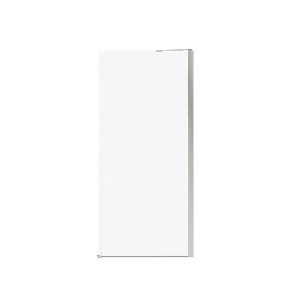 Reveal Sleek 71 Return Panel for 36 in. Base with Clear glass in Brushed Nickel