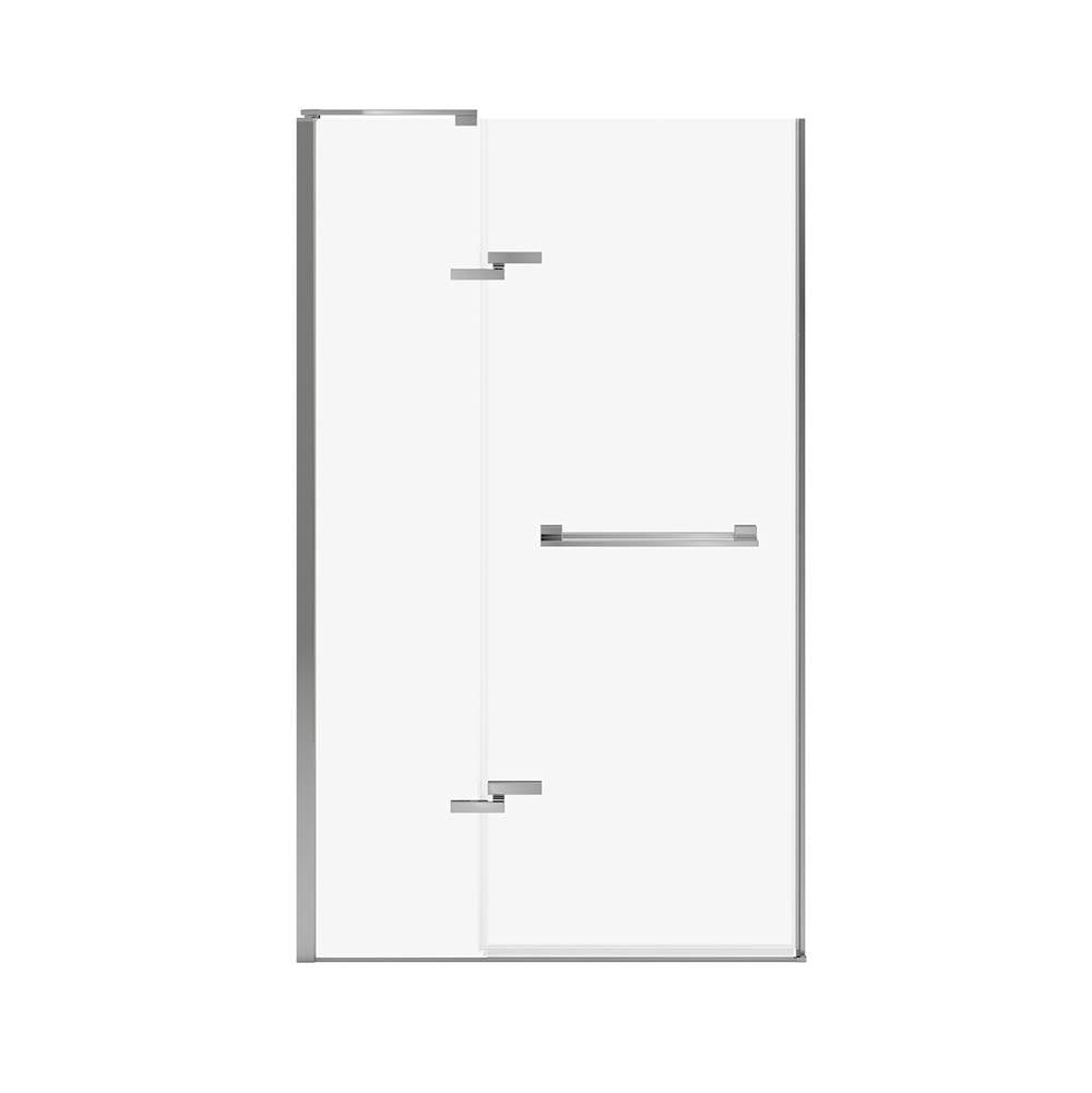 Capella 78 44-47 x 78 in. 8 mm Pivot Shower Door for Alcove Installation with GlassShield glass in Chrome