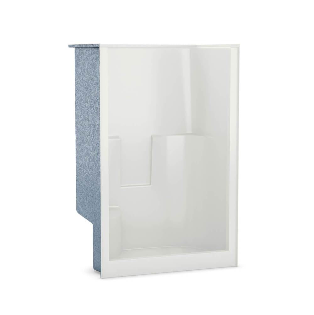 SS3648 R/L AcrylX Alcove Center Drain One-Piece Shower in White