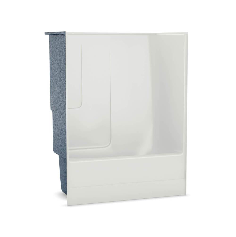 TSEA62 60 x 31 AcrylX Alcove Left-Hand Drain One-Piece Whirlpool Tub Shower in White
