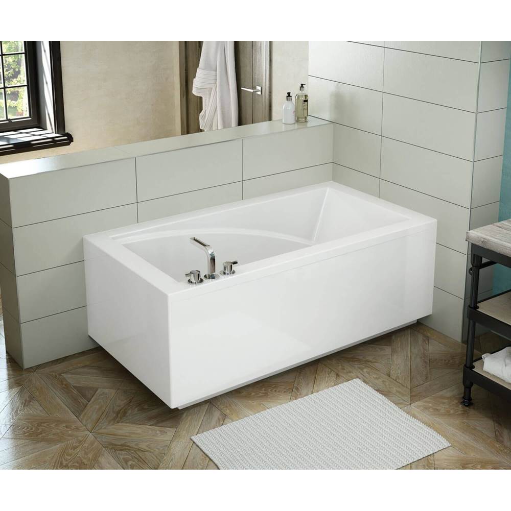 Maax - ModulR 6032 (With Armrests) Acrylic Corner Right Left-Hand Drain Bathtub in White - White