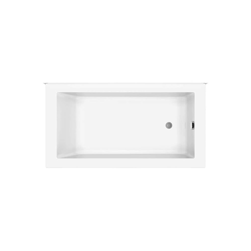 ModulR 6032 (Without Armrests) Acrylic Corner Right Left-Hand Drain Bathtub in White