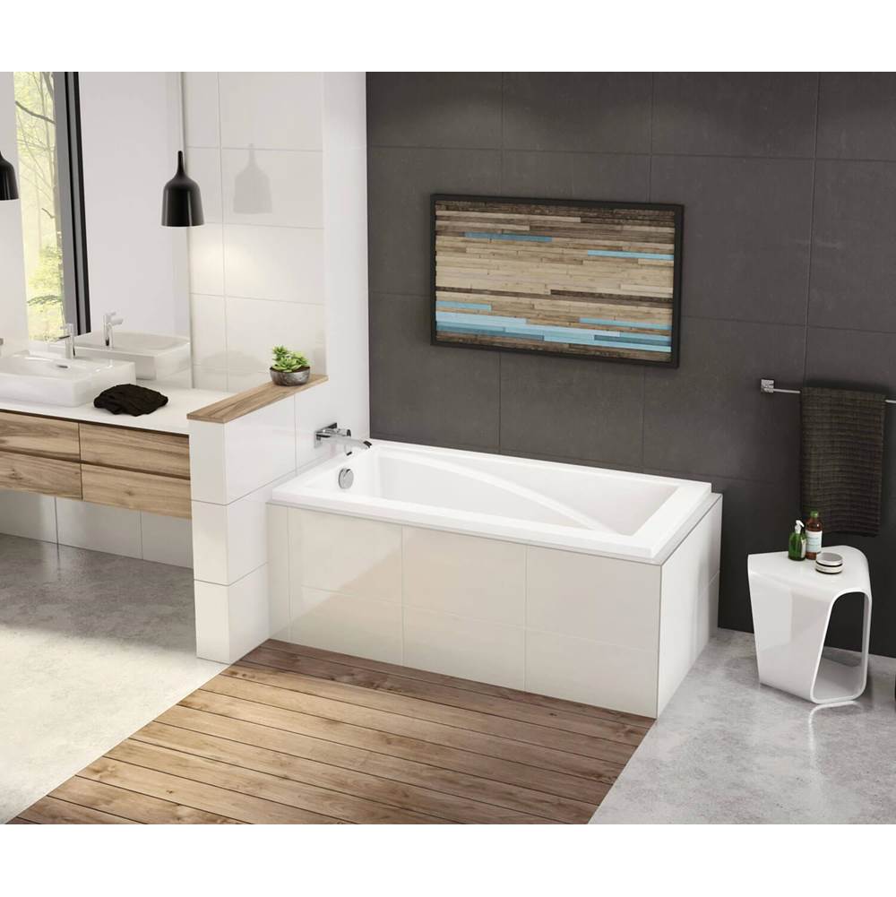 Maax - ModulR 6032 IF (With Armrests) Acrylic Corner Left Left-Hand Drain Bathtub in White - White