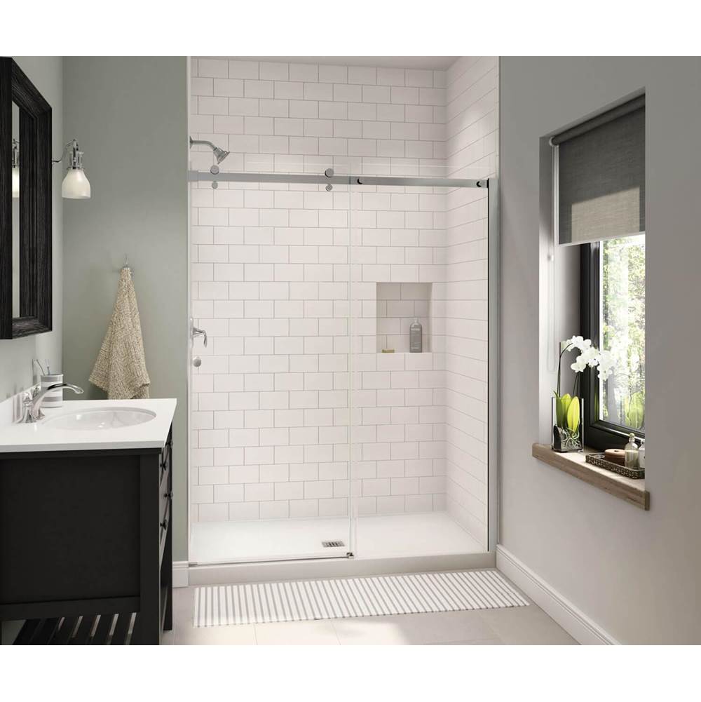 Maax - B3X 6036 Acrylic Alcove Shower Base with Center Drain in White - White