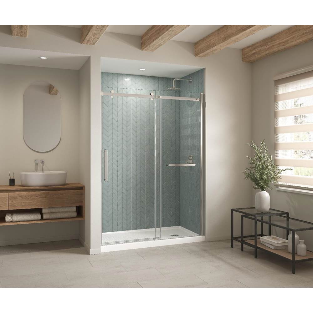 Maax - B3Square 6034 Acrylic Alcove Shower Base in White with Anti-slip Bottom with Right-Hand Drain - White