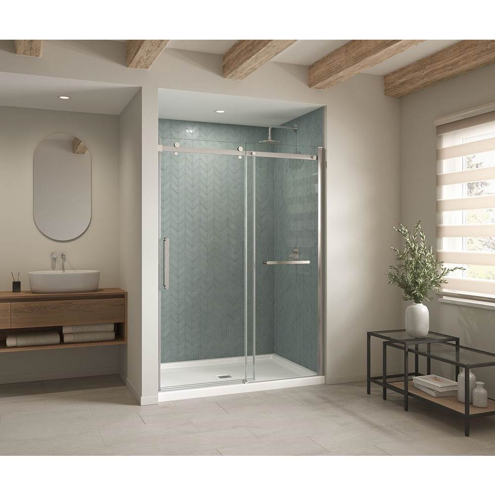 Maax - B3Square 6042 Acrylic Alcove Shower Base in White with Center Drain - White