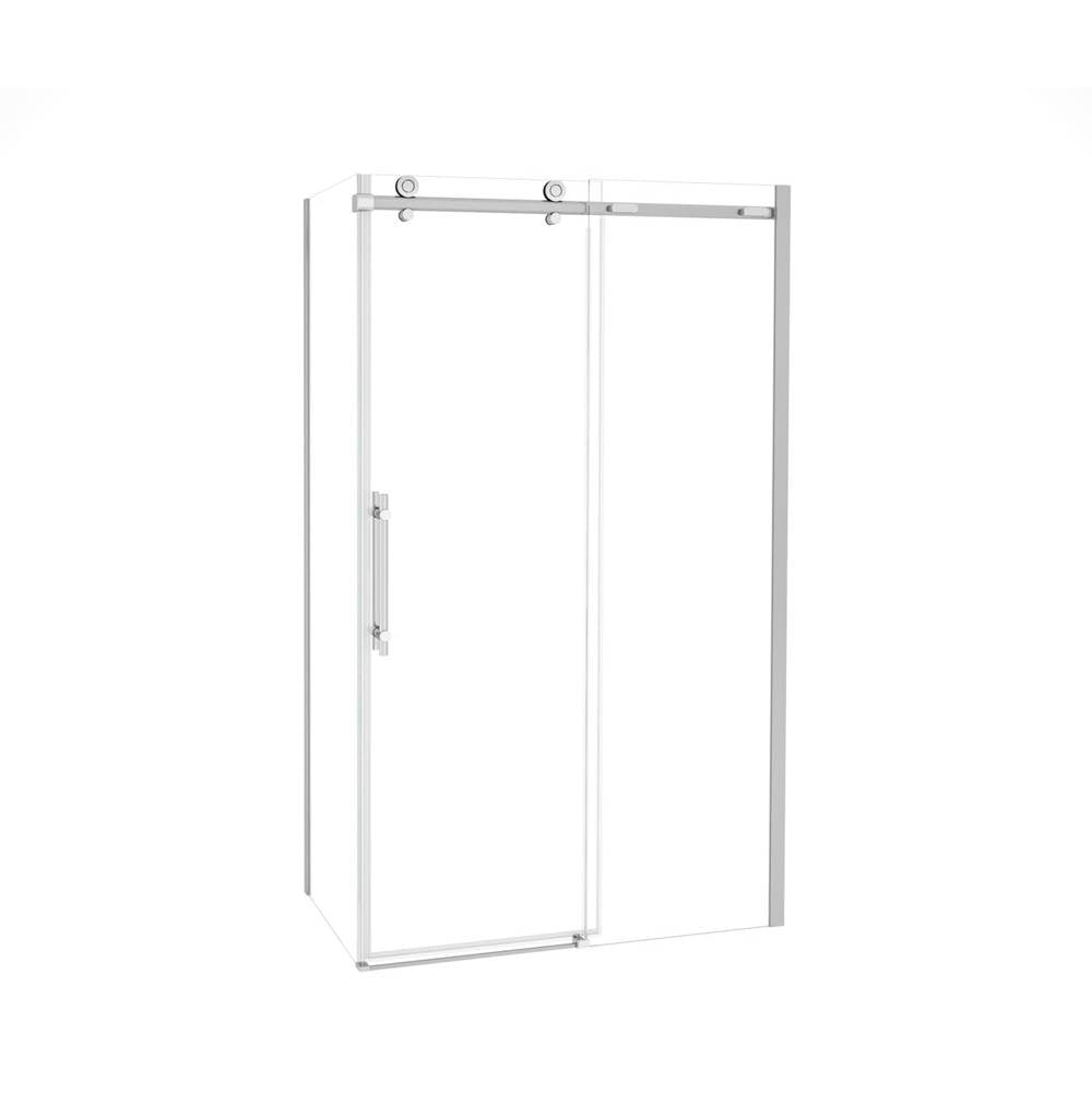 Odyssey SC 48'' x 32'' x 78'' 8mm Sliding Shower Door for Corner Installation with Clear glass in Chrome
