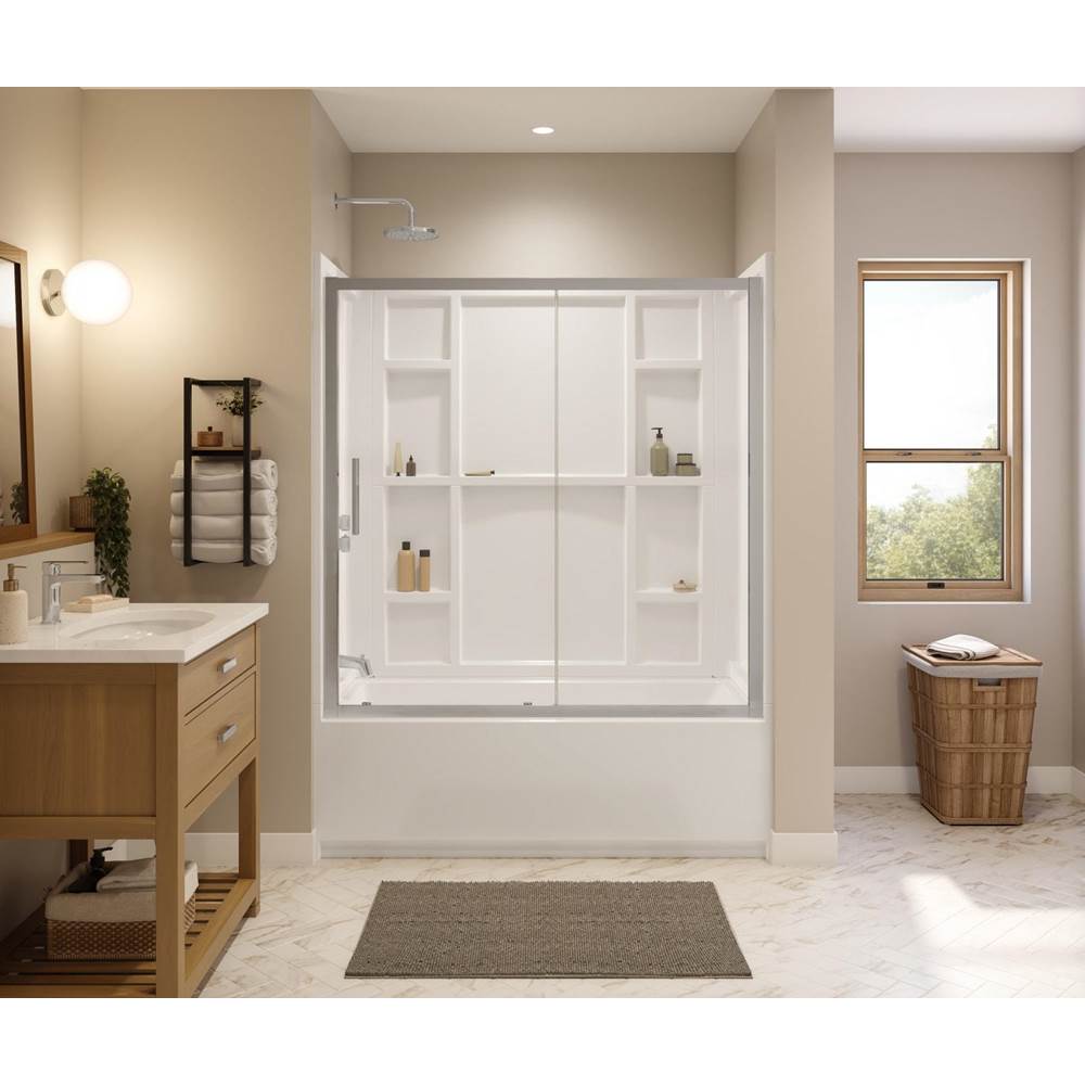 Interflo 6030 Direct-to-stud 4-piece Alcove Tub Wall Kit in White