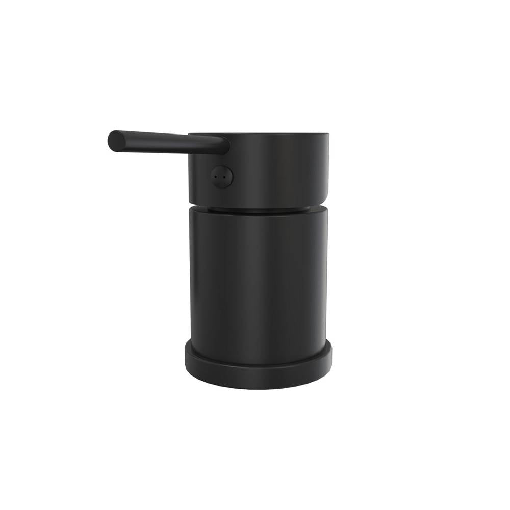 Keros Deckmounted Tub Faucet with Handshower in Black