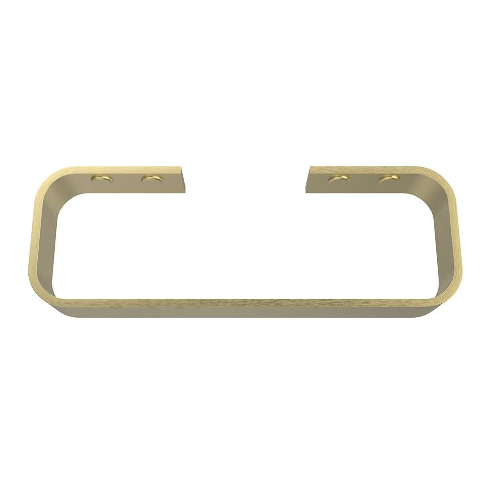 Manhattan Hand Towel Holder in Brushed Gold