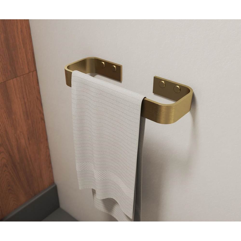 Manhattan Hand Towel Holder in Brushed Gold