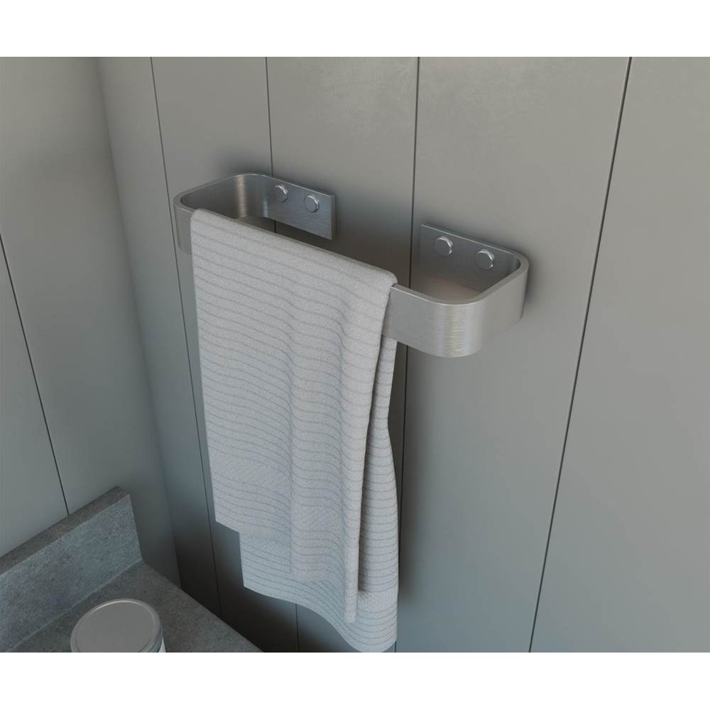 Manhattan Hand Towel Holder in Brushed Chrome