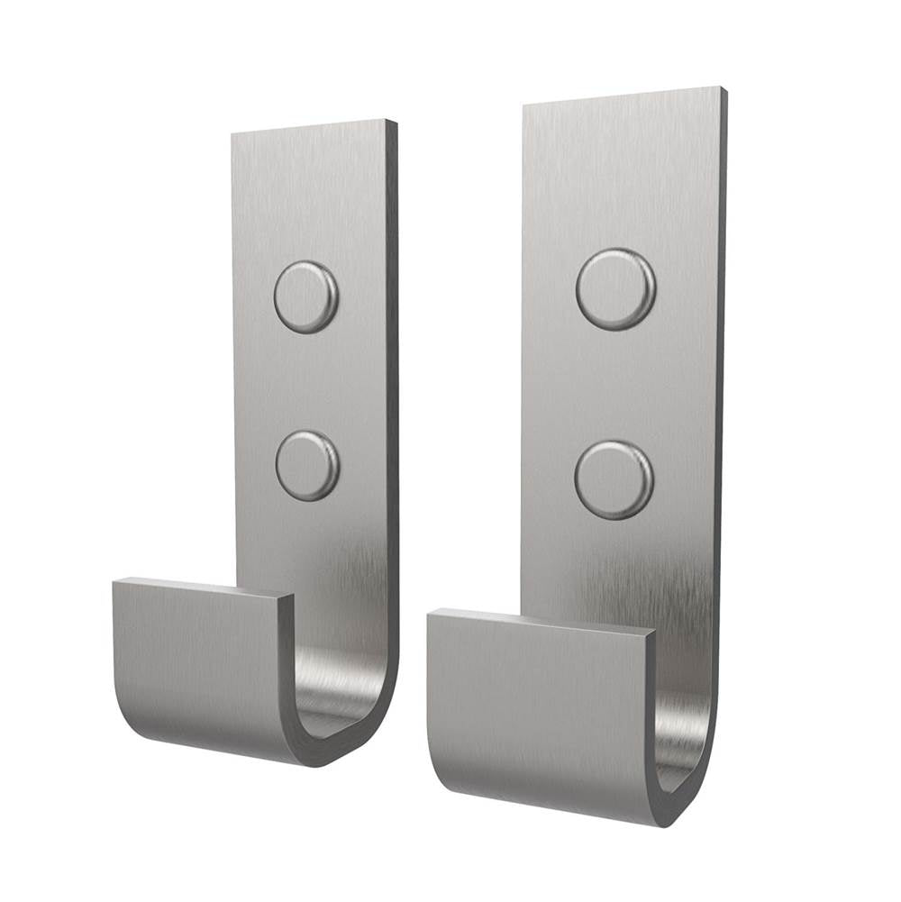 Maax - Manhattan Hook - Pack of 2 in Brushed Chrome - Brushed Chrome